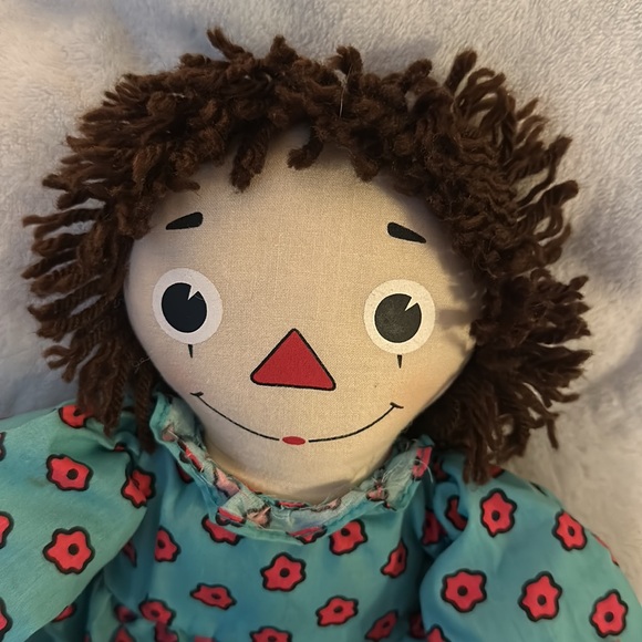 Dakin Johnny Gruelle Raggedy Ann & the lucky penny rag doll, brown hair, rare - Picture 2 of 13